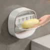 luxury soap holder with drain tray